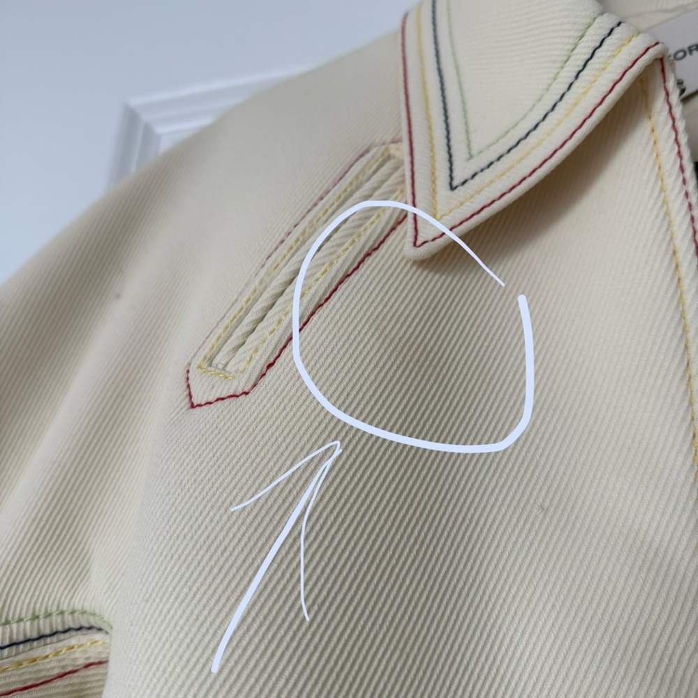 Like new TORY BURCH Cotton Twill Jacket - Neutrals $998 6 - Picture 15 of 16